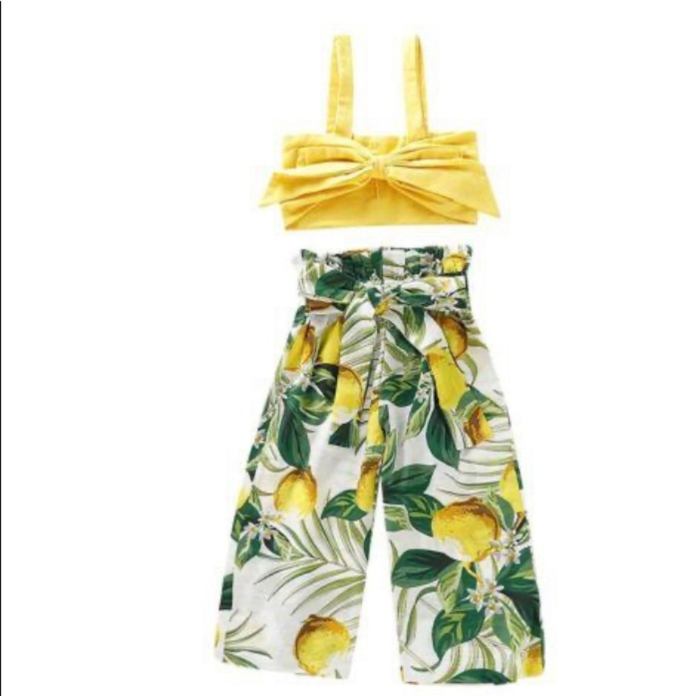 Lenny Lemons trendy toddler 2 piece outfit!